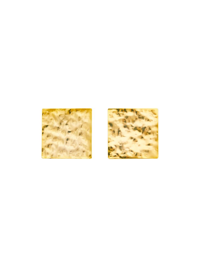 Hammer To Fall Earrings - Gold