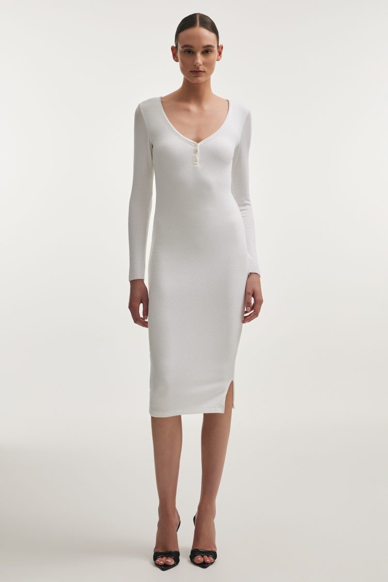 Anasa Dress White