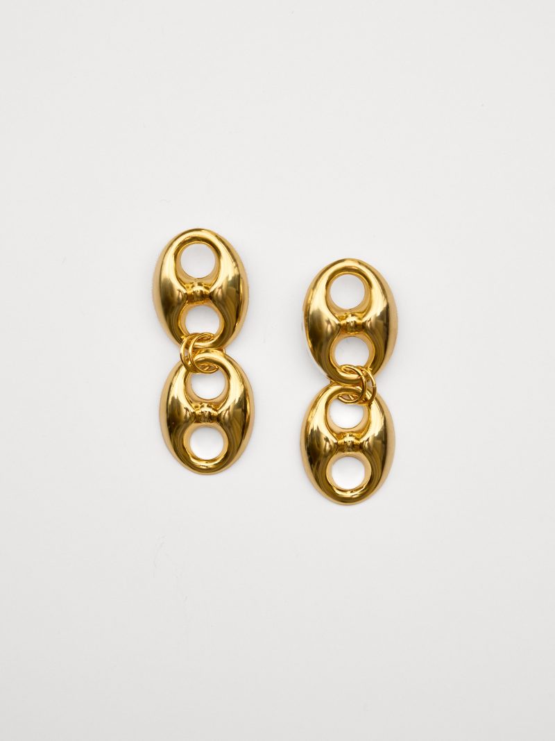 Theta Earrings Gold