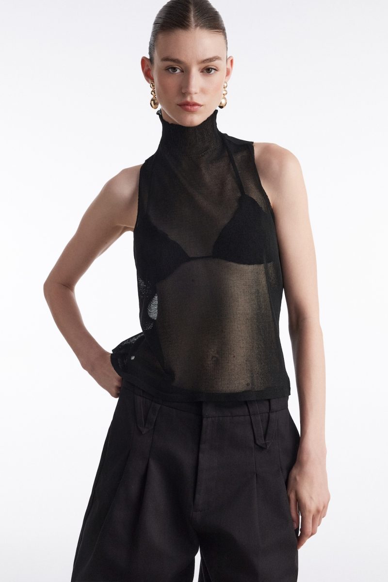 No 26 Knitted Top Black