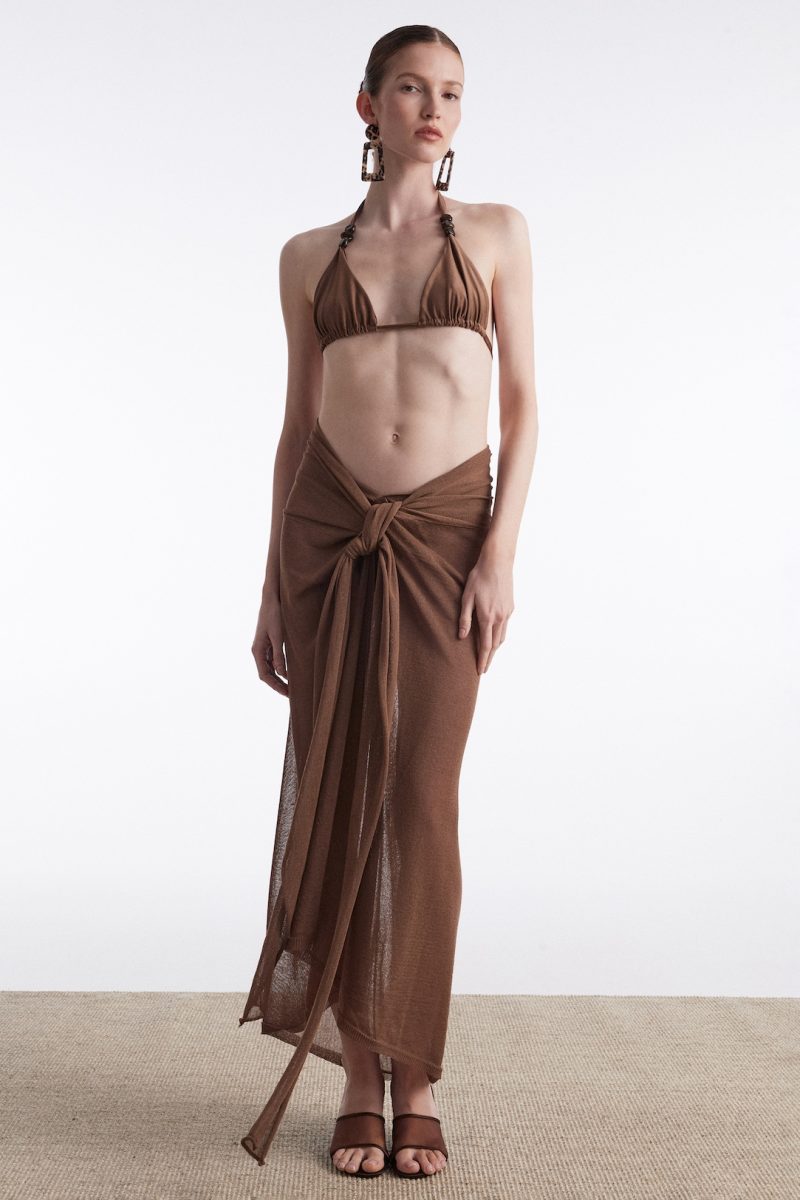 No 26 Knitted Sarong Brown